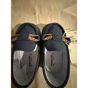 Mayoral Baby Boys Blue Loafers Moccasins Size 18 Soft Sole New With Tags
